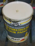 Floormaster Industrial Grade Polyurethane Floor Paint - RED - 20LTRS