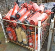 Used Mixed fire extinguishers