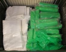 Plastic Apron - 50 per Roll , White Bags