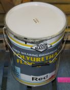 Floormaster Industrial Grade Polyurethane Floor Paint - RED - 20LTRS