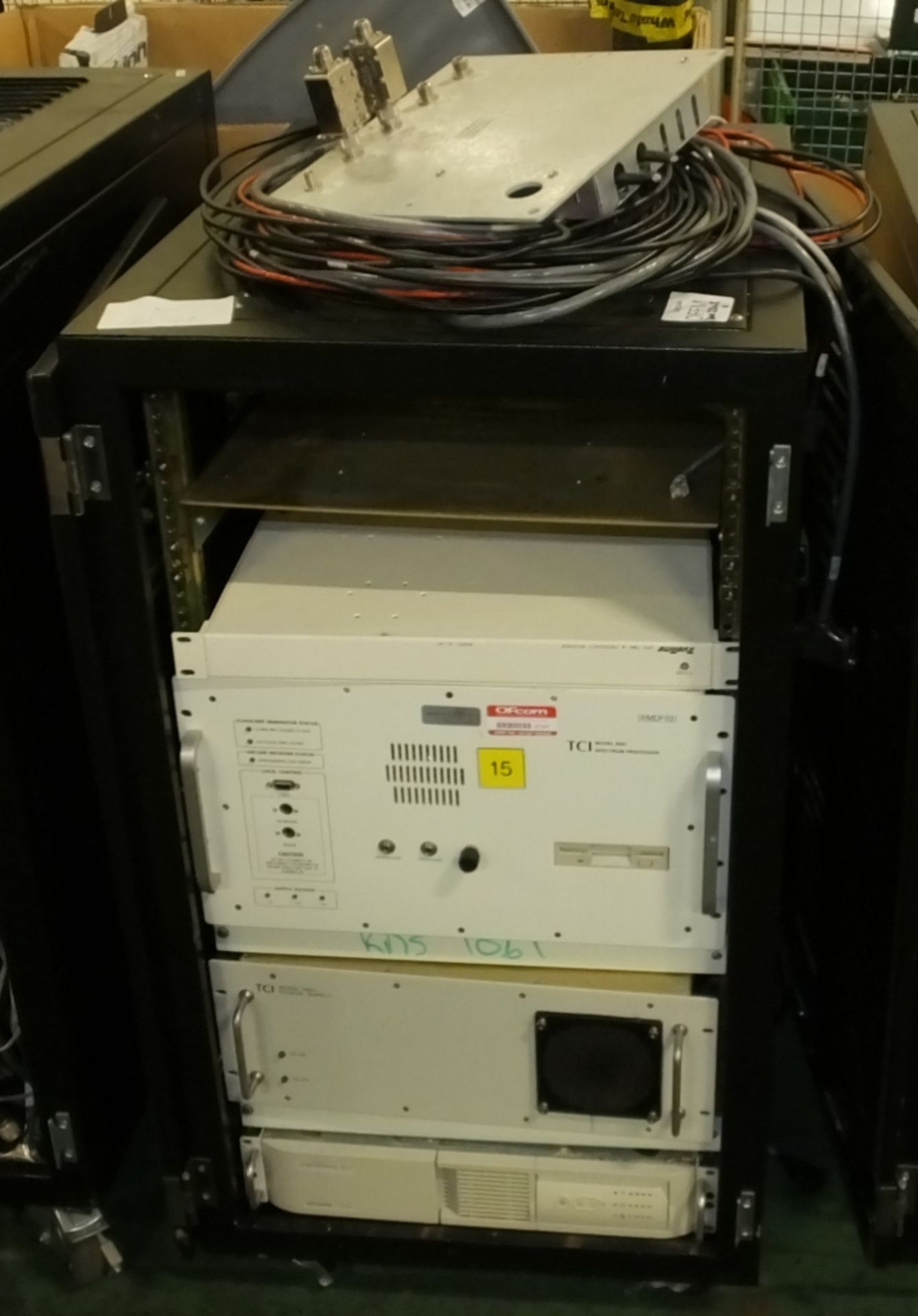 TCI RF direction finding server unit. Model TCI 8067A - S/N 8085-022124