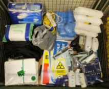 Blanket & Bed Spreads, Cotton Wool, Ntrile Gloves, Over boots Plastic, Signs Tape