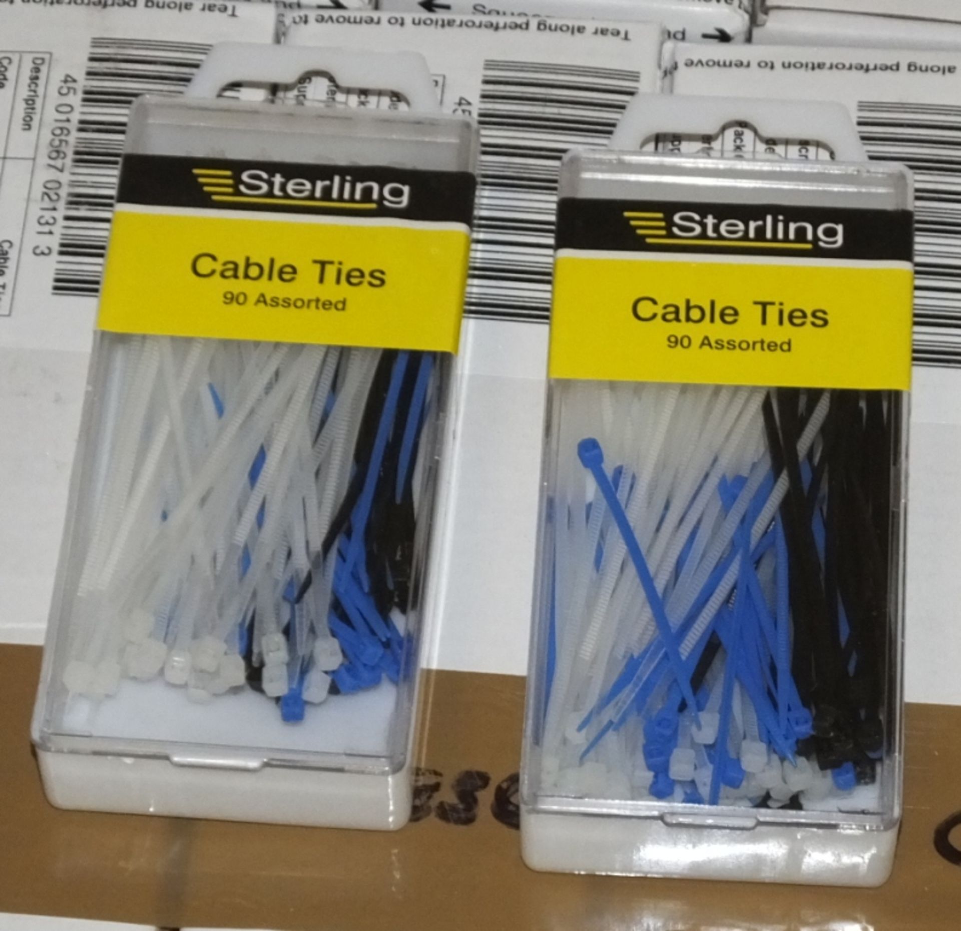 Assorted small electricians cable ties - 90 per box (approx) -288 boxes - Image 2 of 2