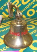 7" Brass Ship Bel with hanger (Sans-Pariel) 1887