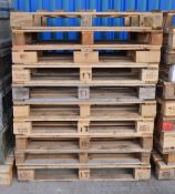 10x Standard Wooden Pallets 1200 x 1000mm.