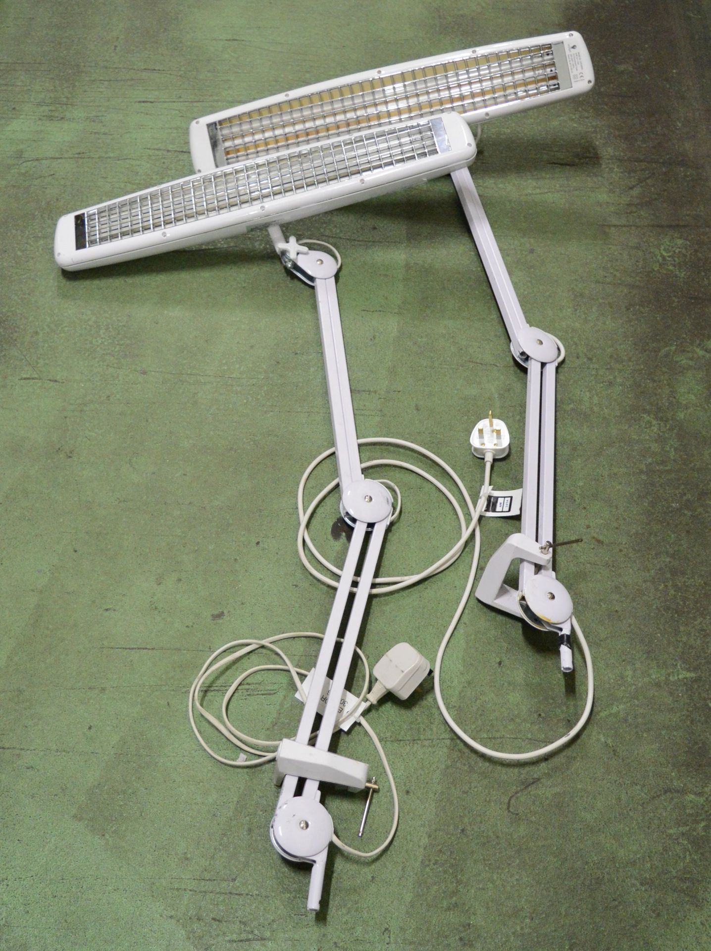 2x Anglepoise Fluorescent Lights.