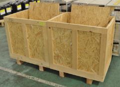 2x Wooden Packing Cases 810 x 620 x 760mm.