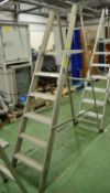 Aluminium Step Ladder - 6 Tread.