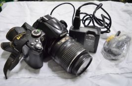 Nikon D5000 with AF-S Nikkor 18-55mm Lens - May be faulty.