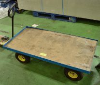 4 Wheel Cart L1350 x W620 x H380mm - In need of attention.