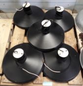 5 x large industrial celling lights.