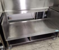 Stainless steel griddle counter - 159 x 90cm.