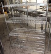 4 tier food storage rack.