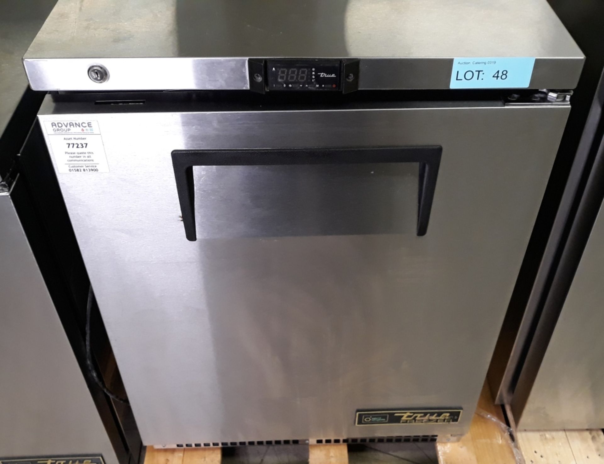 True TUC-24F-HC under counter freezer.