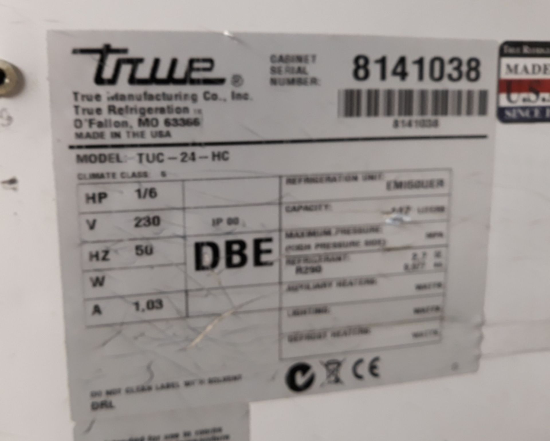 True TUC-24-HC under counter fridge. - Image 3 of 5