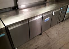 Polar G598 4 door counter fridge.