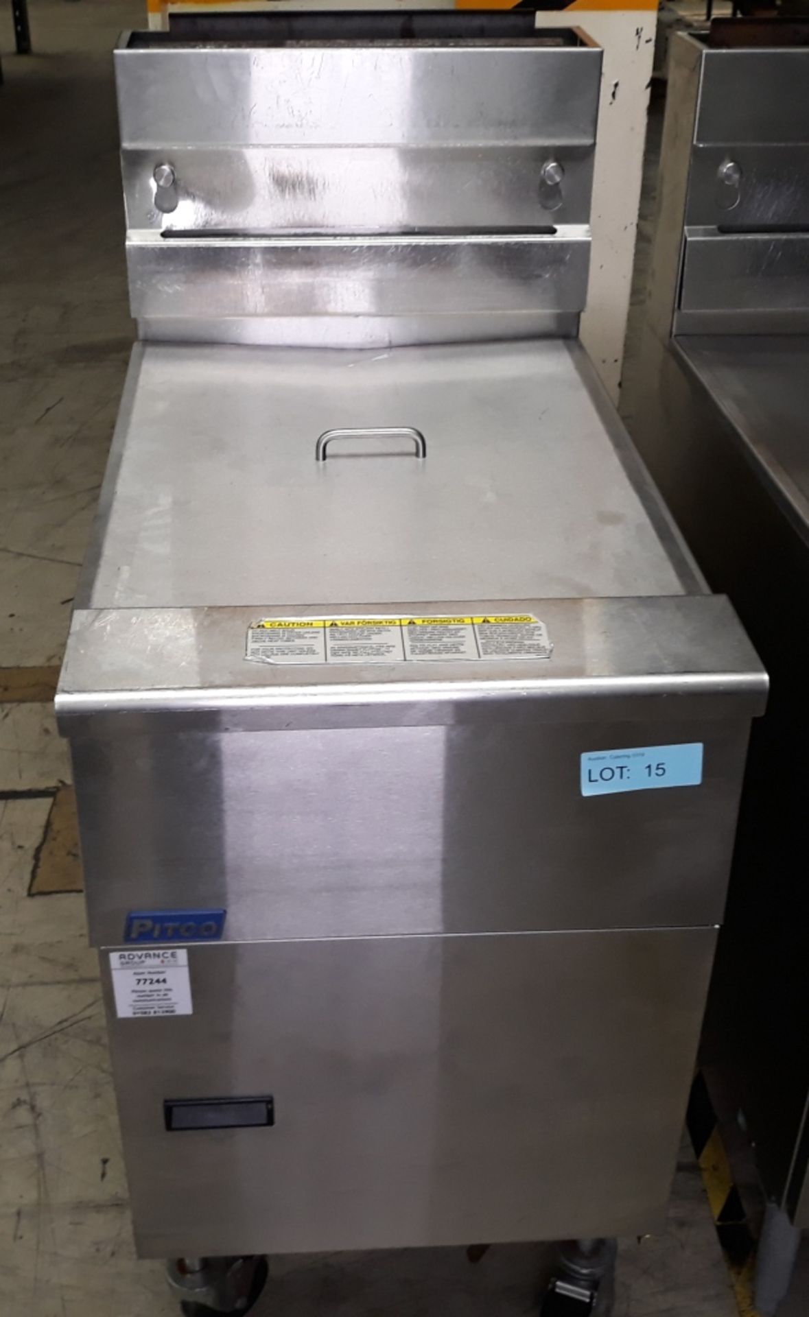 Pitco SG18 2 pan gas fryer.