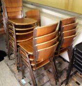 18 x industrial type chairs.