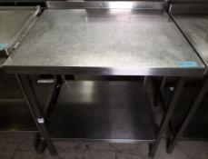 Stainless steel table - 90 x 75cm.