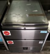 Precision MSS250 double drawer chilled raw meat storage.