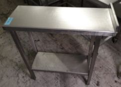 Stainless steel table - 30 x 80cm.