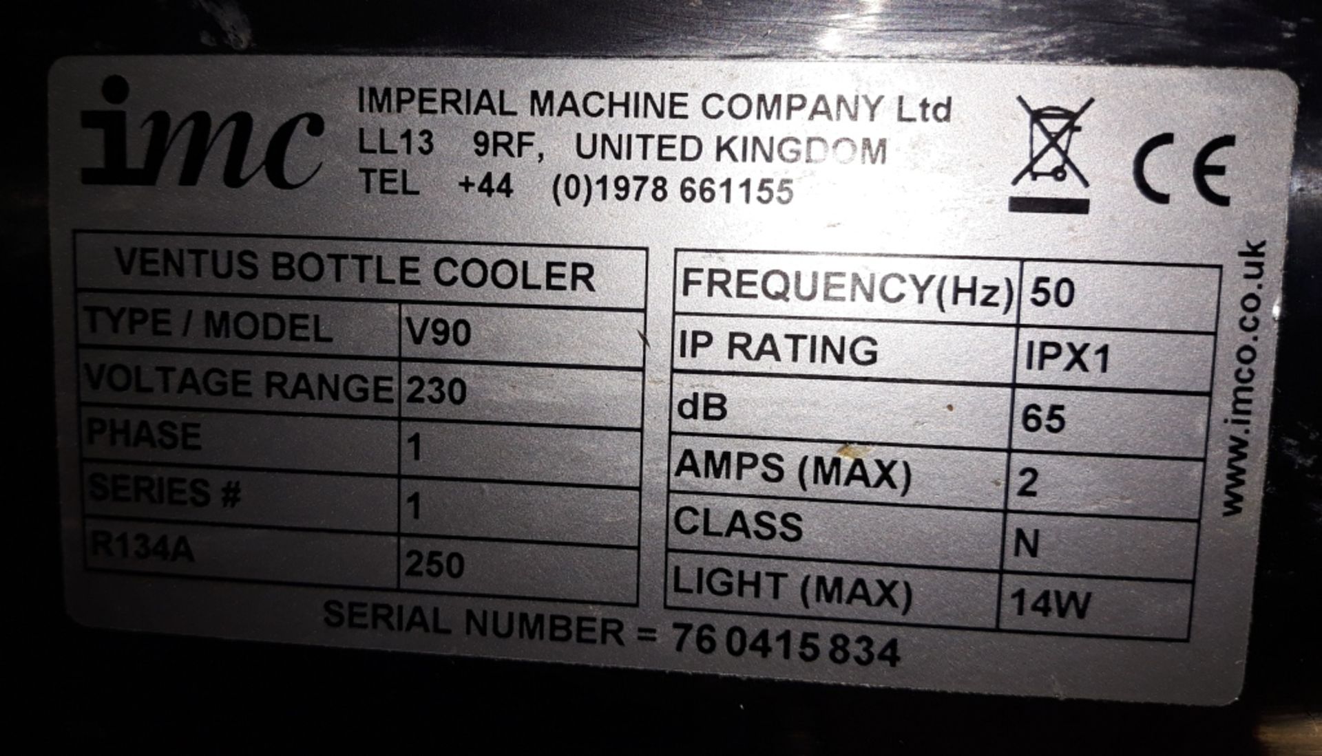 IMC V90 bottle chiller. - Image 4 of 4