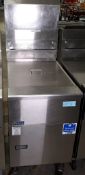 Pitco SG18 2 pan gas fryer.