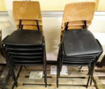 12 x industrial type chairs.