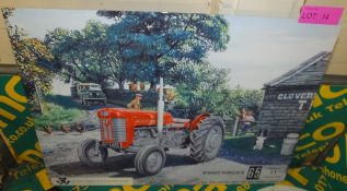 Large tin sign "Massey Ferguson 65"