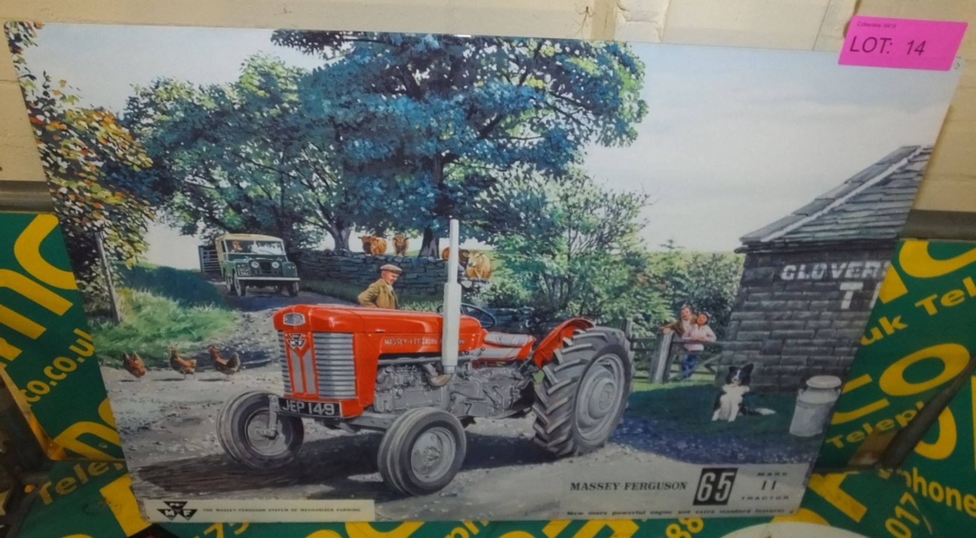 Large tin sign "Massey Ferguson 65"