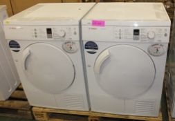 2x Bosch Avantixx 8 Tumble Dryers