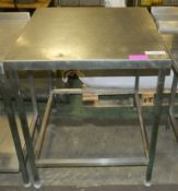 Small Stainless Steel Table 800 x 850 x 920