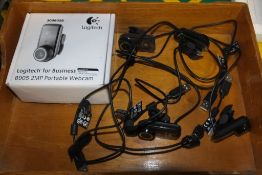 5x Logittech Portable Webcams B905 2MP