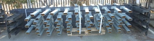 Cantilever Racking uprights - double sided - 10 per side - 7 uprights