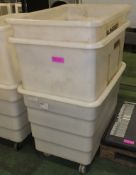 3x Slingsby Mobile Storage bins