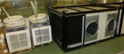 45 KW Large air conditioner Ecu Unit With Stackable Frame, Ducting, top & Base plates, 4 p