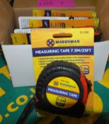 Marksman 7.5M Measuring tapes x6