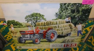 Large tin sign "Massey Ferguson 135"