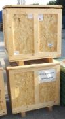 2x Wooden crates