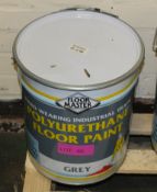 Floormaster Hard Wearing Industrial Grade Polyurethane Floor Paint - Grey 20LTR