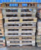 10x Standard Wooden Pallets 1200 x 1000mm.