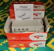 5x Triax CM01U Modulators.