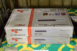 2x Triax SR110 Digital Satellite Receiver.