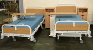 2x Hospital Bed & Furniture Sets.