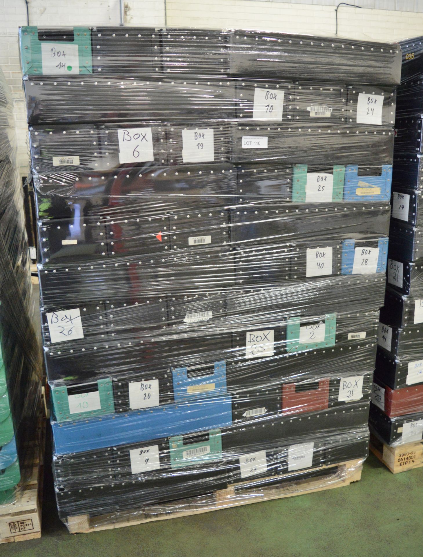 120x Storage Boxes 630 x 200 x 140mm.