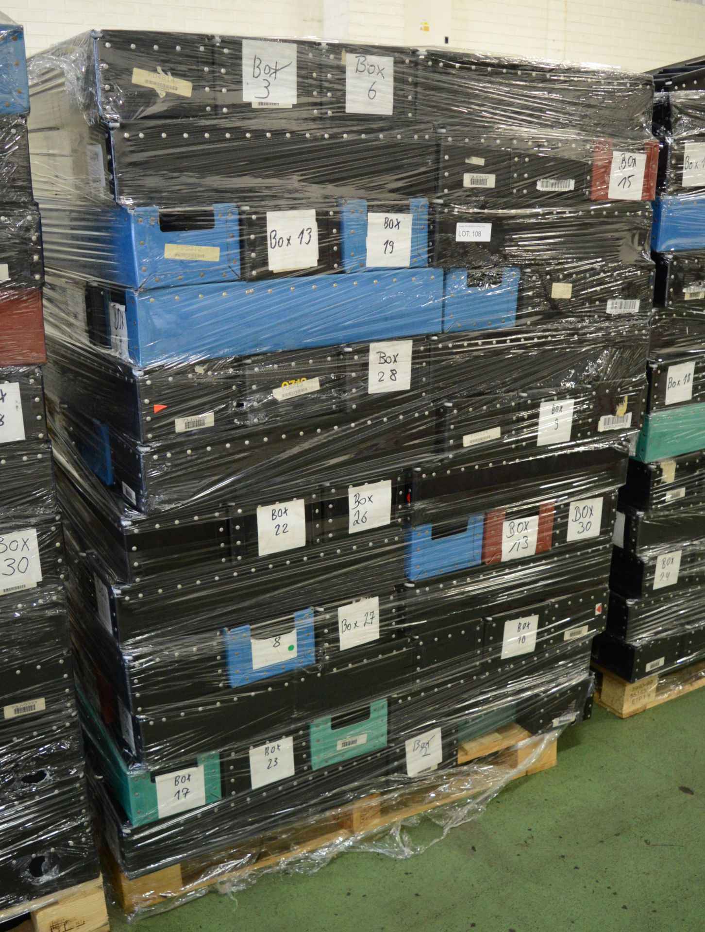 120x Storage Boxes 630 x 200 x 140mm.