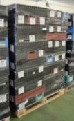 120x Storage Boxes 630 x 200 x 140mm.