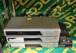 3x Triax SR110 Digital Satellite Receivers.