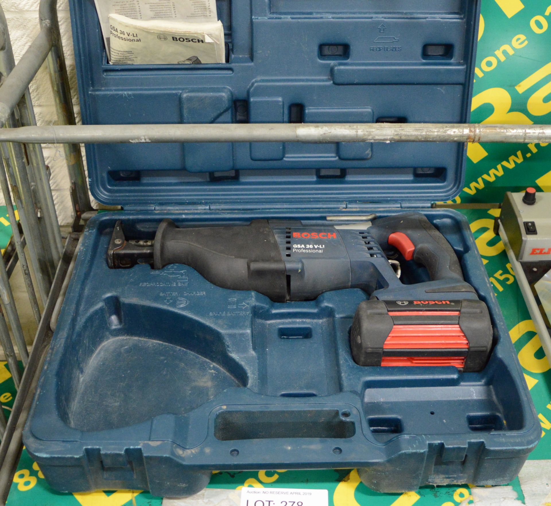 Bosch GSA 36 V-LI Reciprocating Saw - No charger.