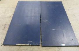 2x Blue Padded Gym Mats.